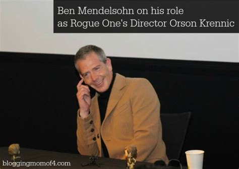 Chatting with Ben Mendelsohn who plays Orson Krennic in Rogue One