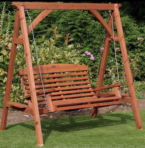 Apex Garden Wooden Swing Seat - The Garden Factory