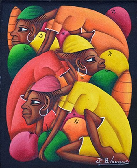 Market 1 by Jean Louisius | Haitian art, Caribbean art, Art