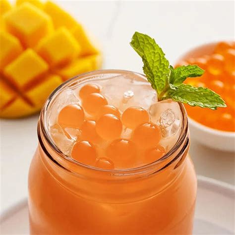 Mango Popping Boba Bubble Tea Supply, Boba Tea Supply, Bubble Tea ...