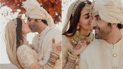 First pics out! Alia Bhatt, Ranbir Kapoor make their wedding Insta ...