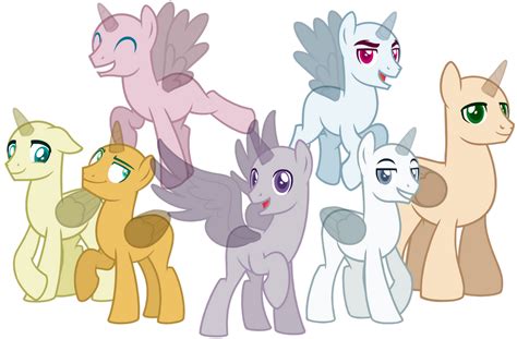 Male Mane 6 - Base by MagicalBases on DeviantArt | Base de desenho, Personagens my little pony ...