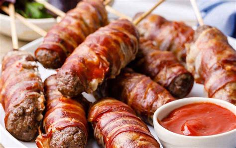 House of Meats: Bacon Wrapped Mozzarella Cheese Stuffed Meat Balls | House Of Meats