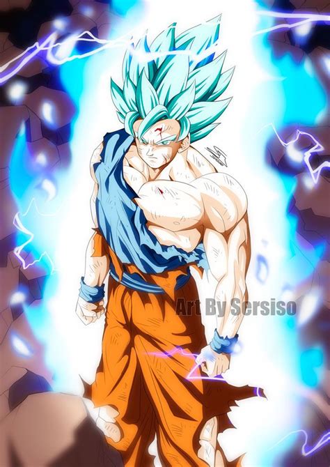 Goku in Super Saiyan Blue 2 by Sersiso Dragon Ball Z, Dragon Ball Super Goku, Dragon Ball ...