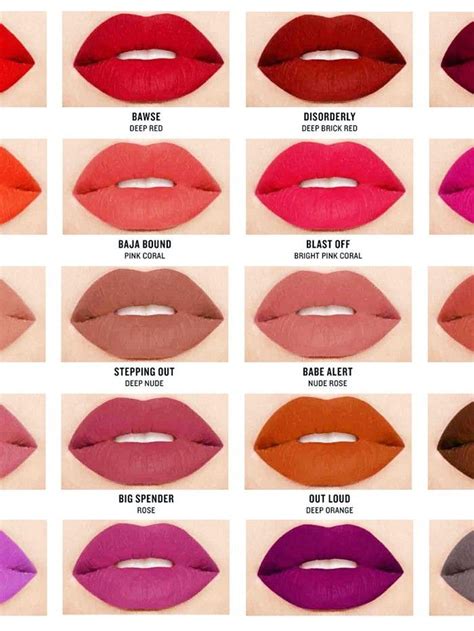Lips | Matte lipstick shades, Lipstick shades, Latest lipstick