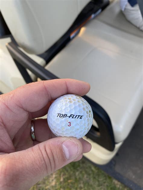 One round, one ball. It was safe in my bag the whole time. : r/golf