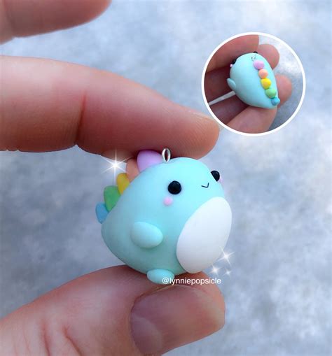 Kawaii Baby Dragon Charm Kawaii Charms Polymer Clay Charms | Etsy UK