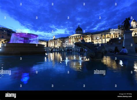 National Gallery, Trafalgar Square, art gallery in London, UK Stock ...