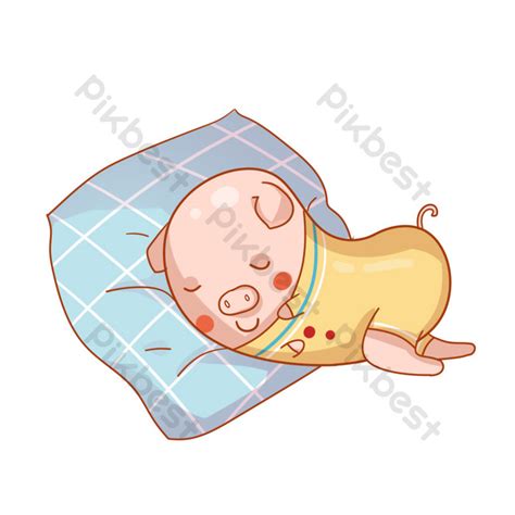 Drawing Illustration Of Sleeping Pig PNG Images | PSD Free Download ...