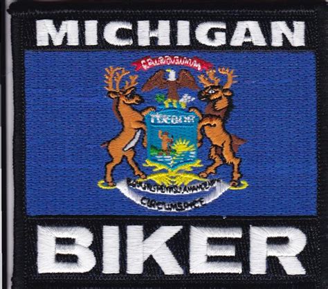 Patch - Michigan biker flag | Biker Bum