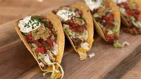 Seven Layer Hard Shell Chicken and Chorizo Tacos Recipe From Rachael Ray | Recipe - Rachael Ray Show