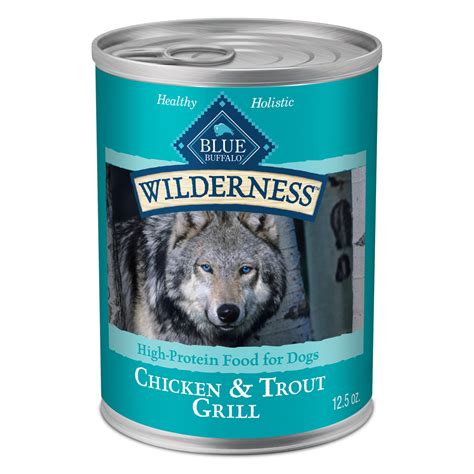 Blue Buffalo BLUE Wilderness Trout & Chicken Grill Wet Dog Food, 12.5 oz., Case of 12. | Petco