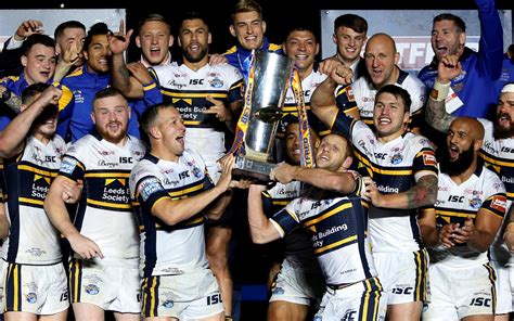 Leeds Rhinos celebrate extraordinary 12-month journey from relegation contenders to champions