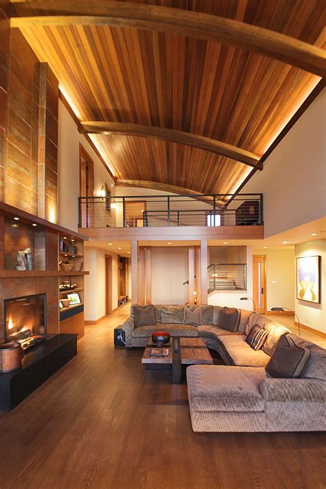 Wood Ceiling Designs For Living Room | Shelly Lighting