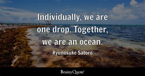 Ryunosuke Satoro - Individually, we are one drop....