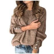 Sizzling Savings WXLWZYWL Sweaters for Women Clearance Plus Size Solid ...