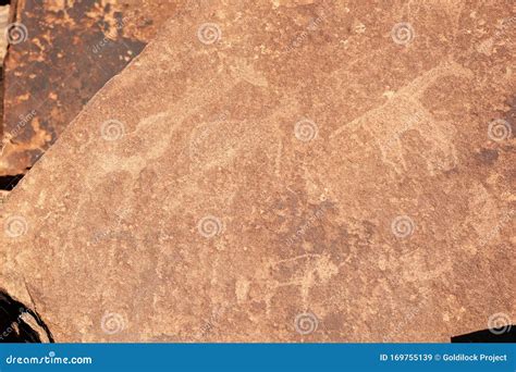 Rock art of the San People stock image. Image of archeological - 169755139