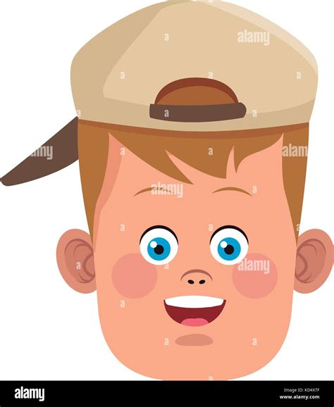 Funny boy face Stock Vector Image & Art - Alamy