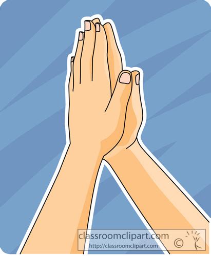 Christian Clipart Clipart - hands_together_praying - Classroom Clipart