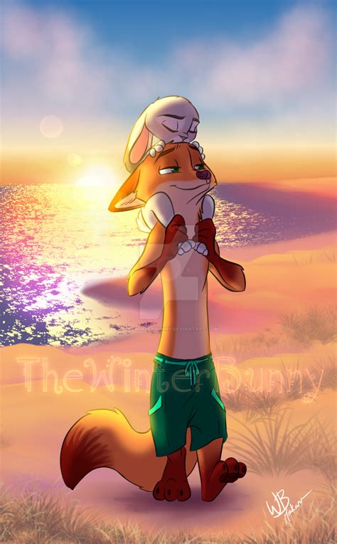 Day At The Beach - Part 2 by TheWinterBunny on DeviantArt in 2022 | Zootopia anime, Zootopia ...