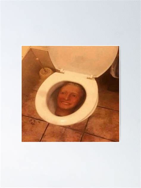 "cursed image of mask in toilet" Poster for Sale by crumpetstrumpet ...