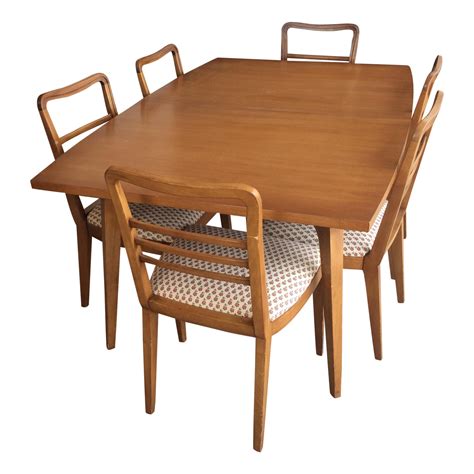 Rway Mid-Century Dining Set - Table & 6 Chairs | Mid century dining set, Dining table chairs, Dining