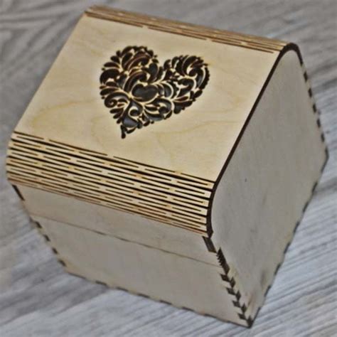 Laser Cut Wooden Jewelry Box Wedding Gift Box Birthday Box Christmas ...