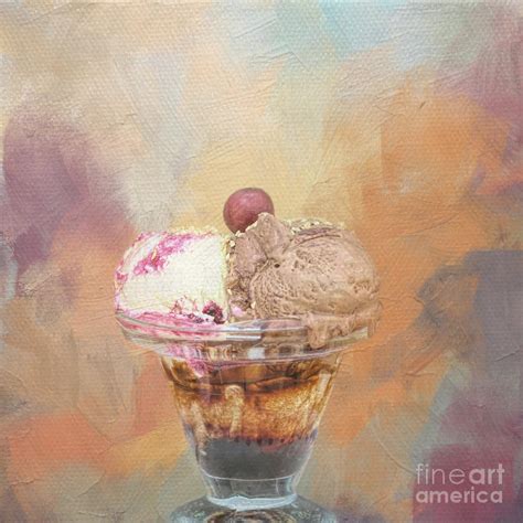 Ice Cream Sundae Mixed Media by Elisabeth Lucas - Pixels