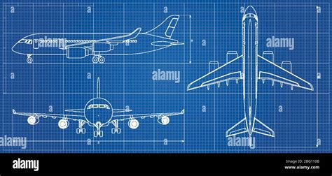 Technical drawing aircraft hi-res stock photography and images - Alamy