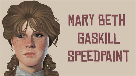 Mary Beth Gaskill Speedpaint // RDR2 - YouTube