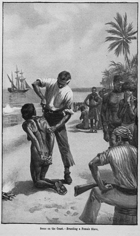 Scene on the Coast; Branding a female slave - NYPL Digital Collections