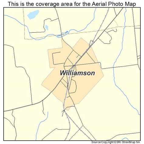 Aerial Photography Map of Williamson, GA Georgia