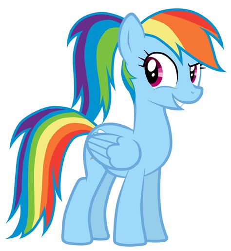 Rainbow Dash With A Ponytail by JennieOo on DeviantArt