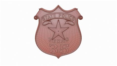 ArtStation - Old Texas Police badge | Resources