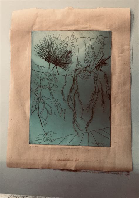 Zinc Plate Etching / Floral Elements on Behance