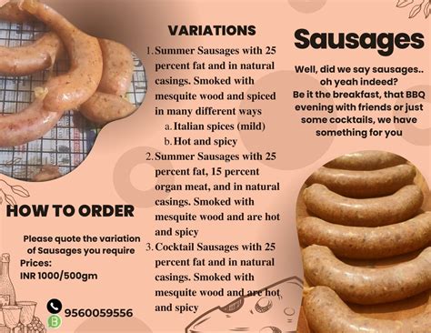 Pork Sausage at Rs 2000/kg | Sidhartha Enclave | New Delhi | ID: 2849534631030