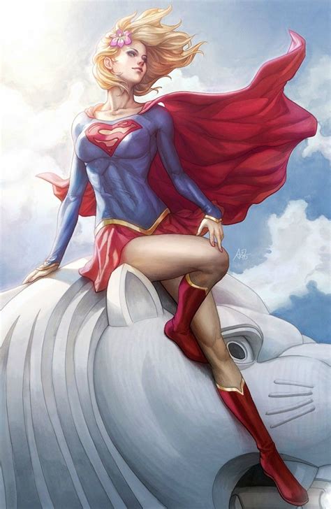 Supergirl, by Stanley Lau (Artgerm) | Dc comics art, Dc comics ...