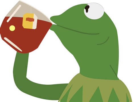 Kermit Sipping Tea Meme Icon by Venngage on Dribbble