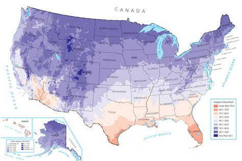 US Temperature Map - GIS Geography