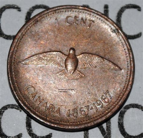 Canada 1967 1 Cent Copper Coin One Canadian Penny - Etsy