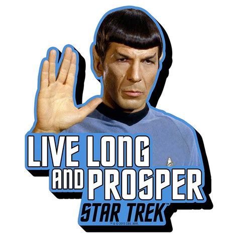 Star Trek Live Long And Prosper Magnet