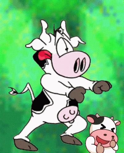 Happy Dance GIF - Happy Dance Cow - Discover & Share GIFs