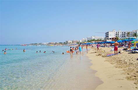 File:Protaras tropical famous beach at Paralimni holiday destination in ...