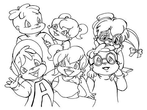 Coloriage Alvin et les Chipmunks #128294 (Films d'animation) – Dessin à colorier – Coloriages à ...