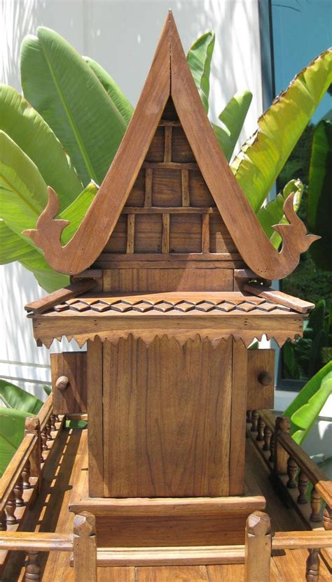 Set of Spirit House/Thai Spirit House and stand | Zen garden, House, Bird houses