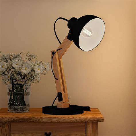 Swing Arm LED Desk Lamp-Modern Adjustable Architect Table LED Light by Lavish Home (Black ...