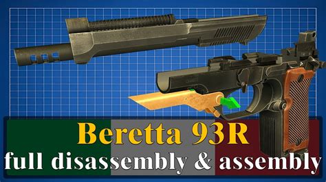 Beretta 93R: full disassembly & assembly - YouTube