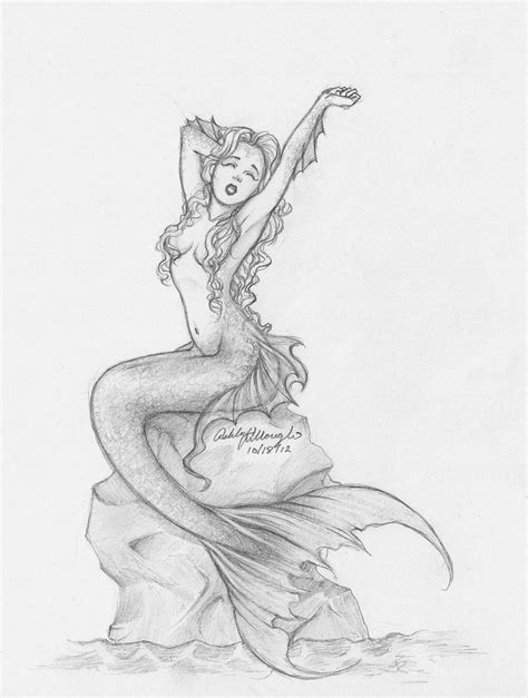 Pencil Mermaid by kieraghearts.deviantart.com on @deviantART | Mermaid ...