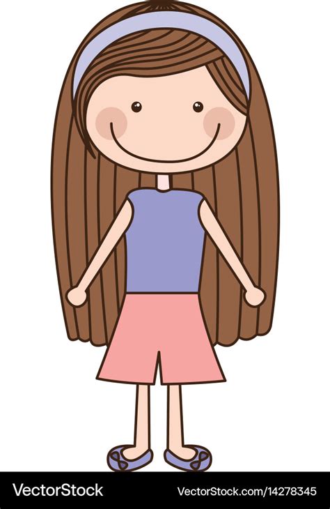 Drawing Illustration Woman Clipart Long Straight Hair Clipart Hair ...