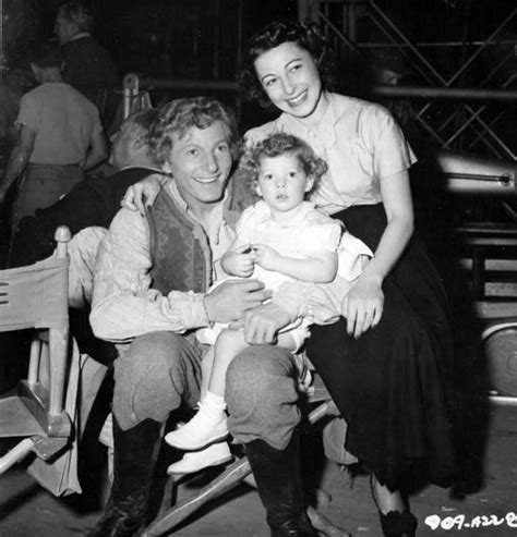 Danny Kaye, daughter Dena and wife Sylvia Fine on the set of "The ...